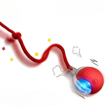 Cat Interactive Ball Toy, Automatic Rolling Ball with Tail